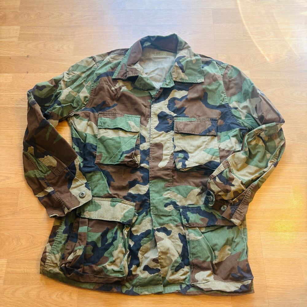 MILITARY CAMO SHACKET JACKET MENS XL NATO